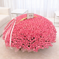 1000 Pink Roses in Basket delivery to Dubai