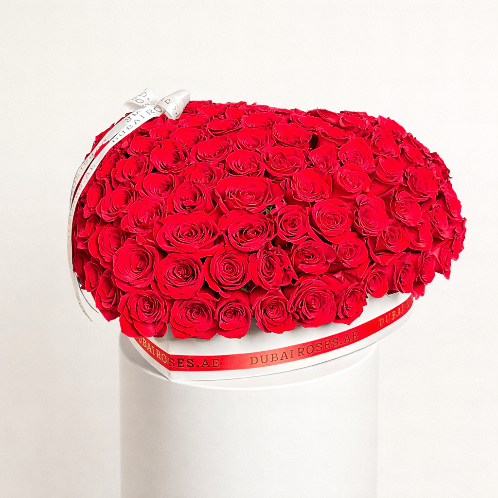 top view of 3D heart box delivery to dubai
