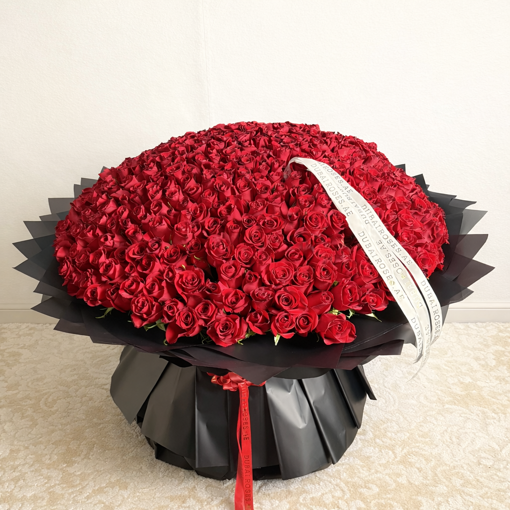 500 red roses bouquet