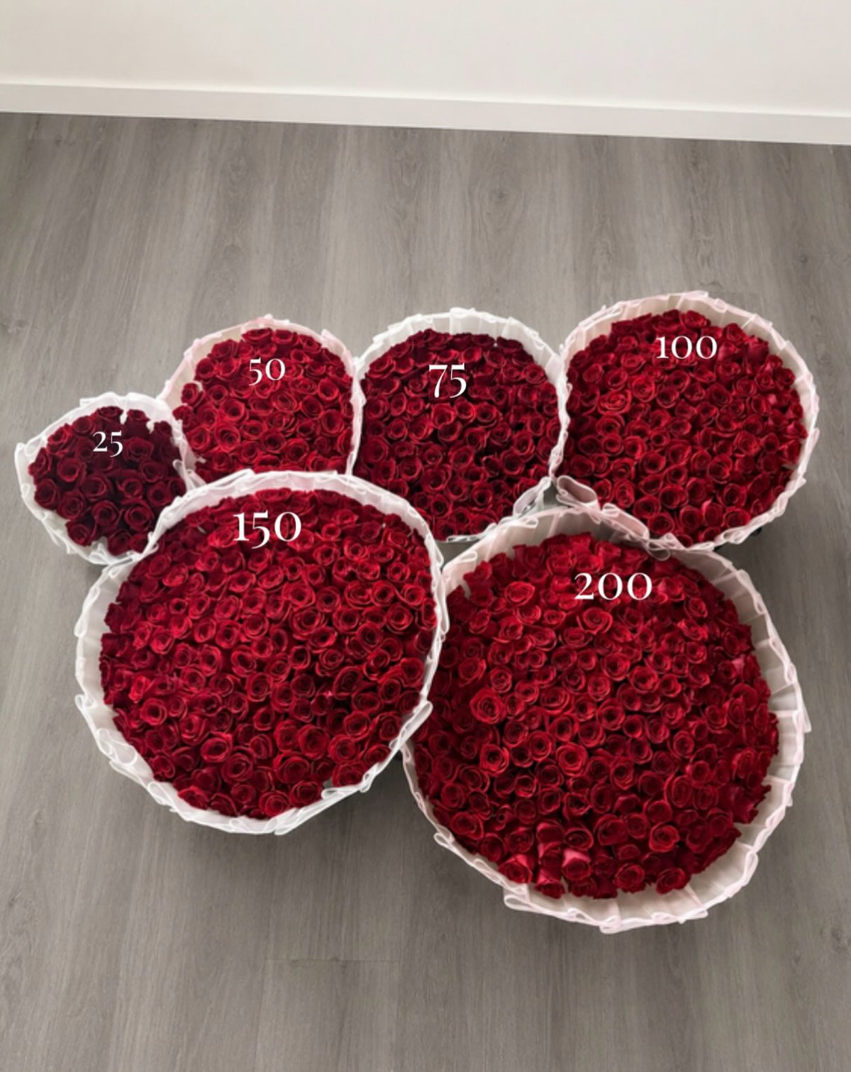 Bouquet and Box Arrangement Size Guide