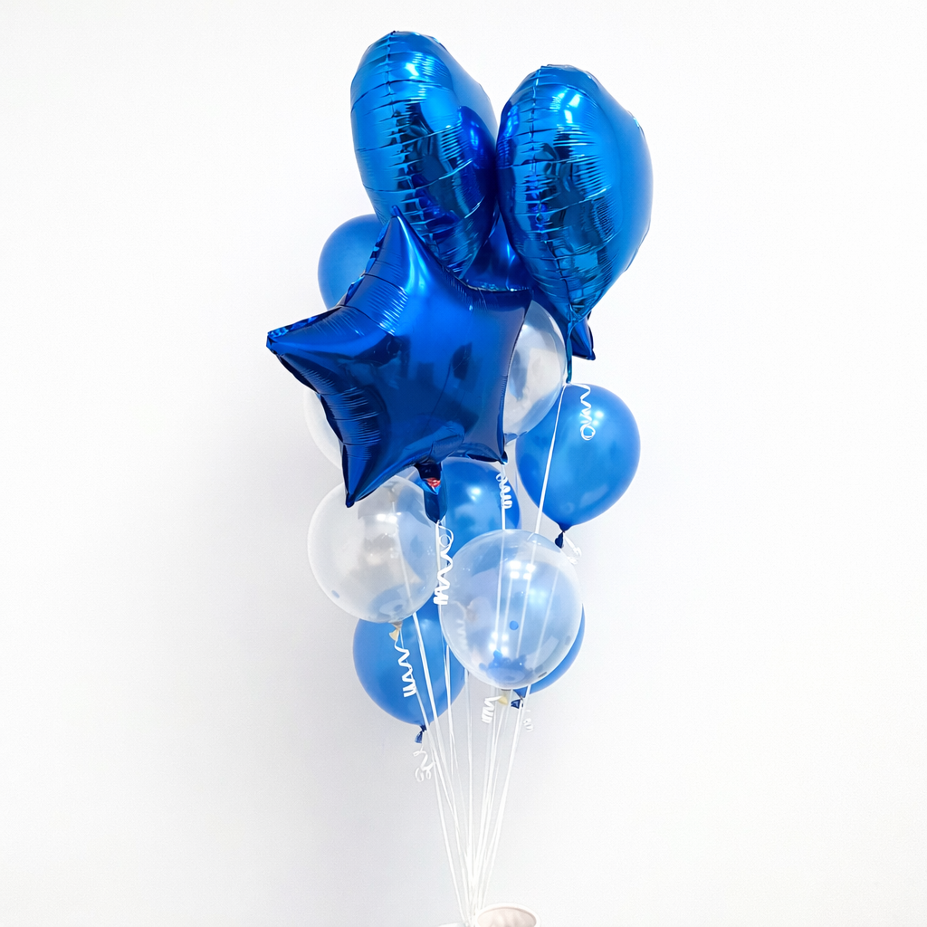 blue balloons set