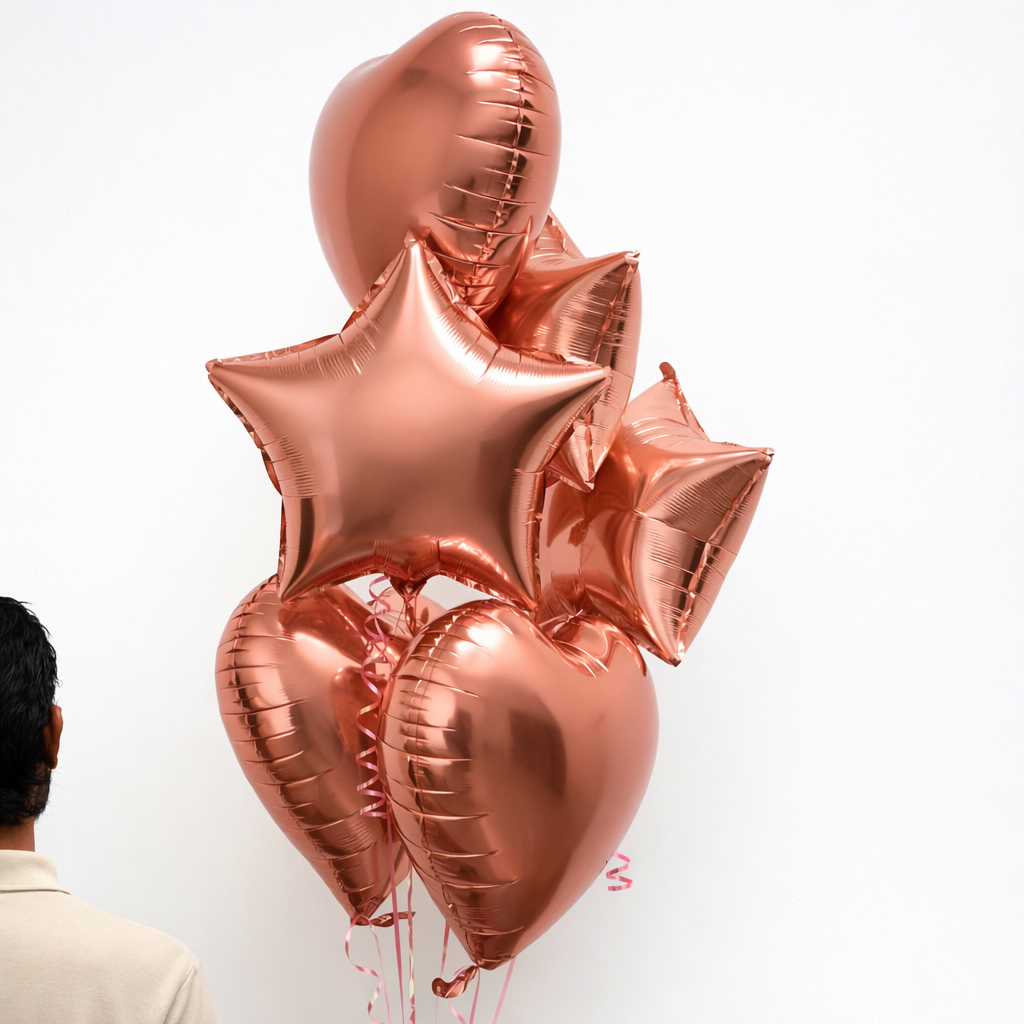 rose gold balloon set 2