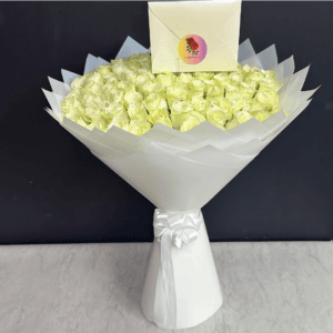 Captivating 101 / 100 White Roses - Image 5