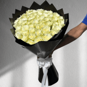 Breathtaking 51 / 50 White Roses - Image 4