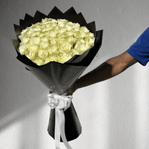 Breathtaking 51 / 50 White Roses - Image 6
