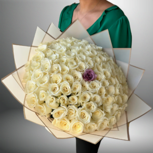 White Roses Bouquet - Image 17