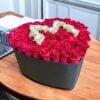 Red Roses in Heart Box