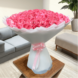 Pink Roses Bouquet - Image 5