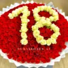 customized big bouquet of red roses