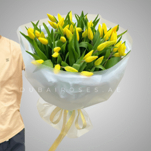 Yellow Tulips Bouquet - Image 3
