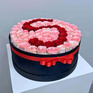 light pink roses in box