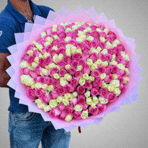 White and Pink Roses - Image 3