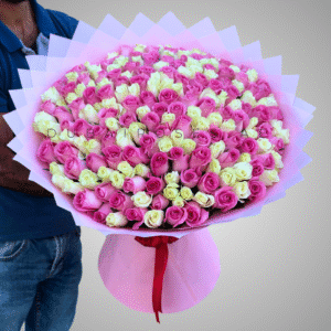 White and Pink Roses - Image 2