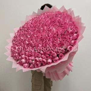 Pink Roses Bouquet - XXL - Image 3
