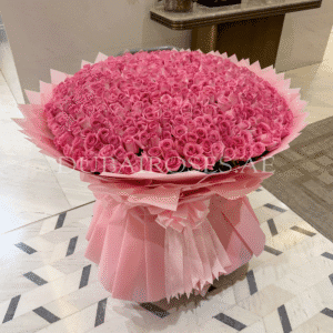 Pink Roses Bouquet - XXL - Image 2