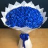 100 dark blue roses